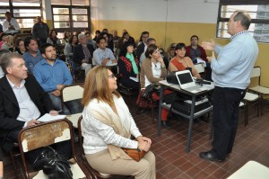 Ciudad, Mendoza 15 abril 2015 DGE Omar Gaia subdirector educación técnica. En la Escuela Fray Luis Beltrán se desarrolló Encuentro de Escuelas Técnicas por Programa Nacional de Discapacidad.