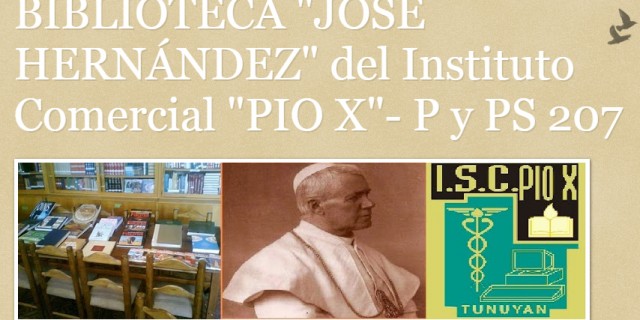 El Instituto Comercial Pío X cuenta con una biblioteca virtual para mostrar las actividades escolares