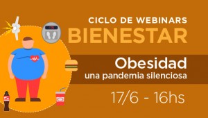Miércoles, en vivo, webinar ciclo Bienestar «Obesidad: una pandemia silenciosa»