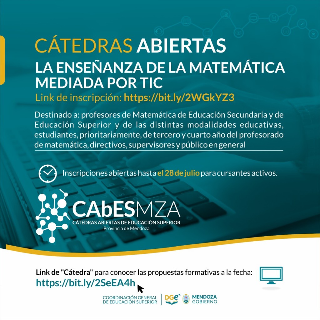 CGES_cátedra abierta y virtual_La enseñanza de la Matemática mediada por TIC_01