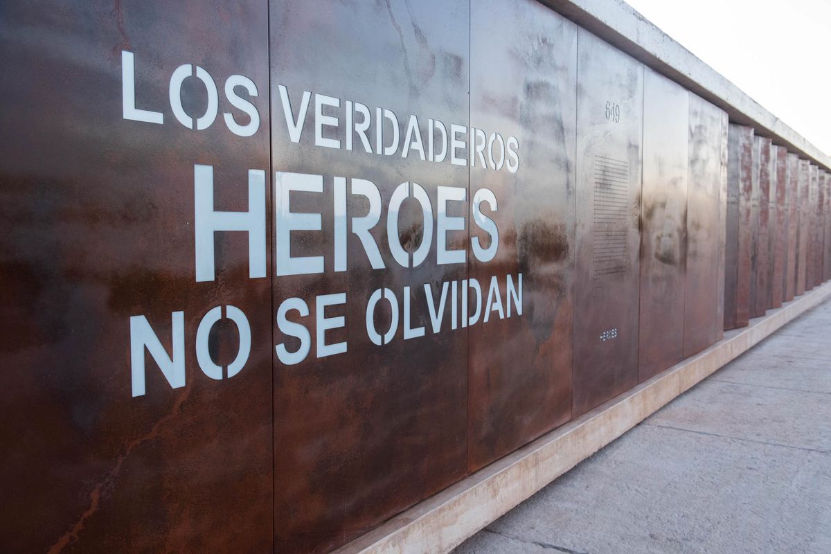 cartel Veterano y caídos