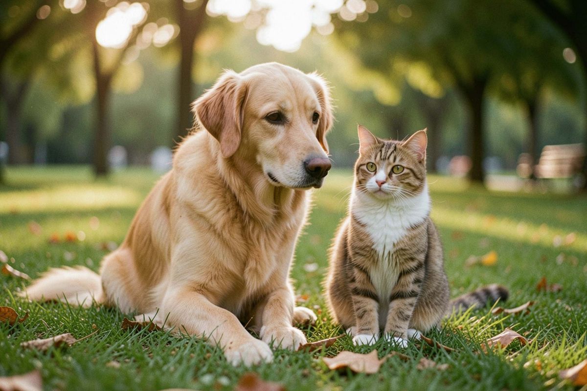 animales gato perro