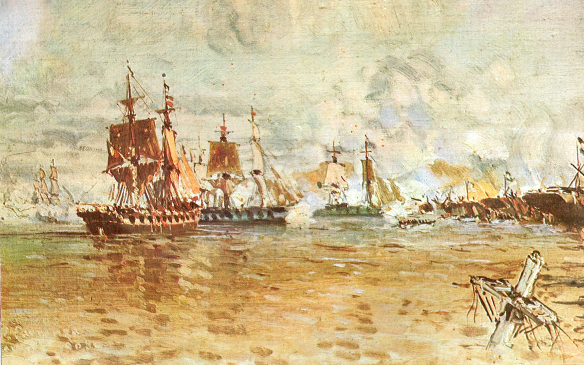 pintura de barcos y agua