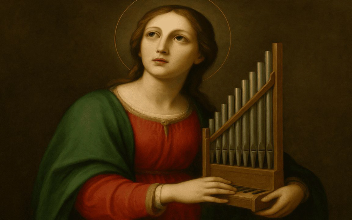 mujer con instrumento musical en las manos