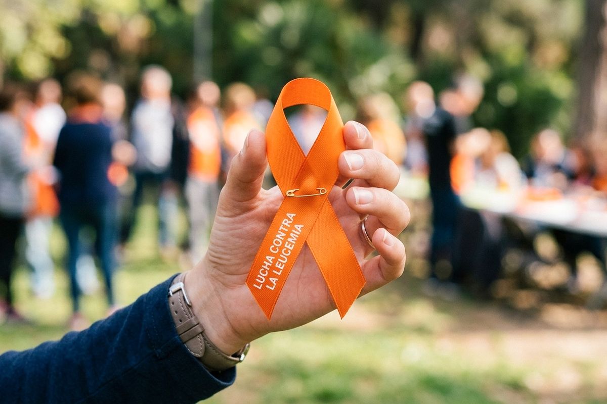 símbolo de lucha contra la leucemia