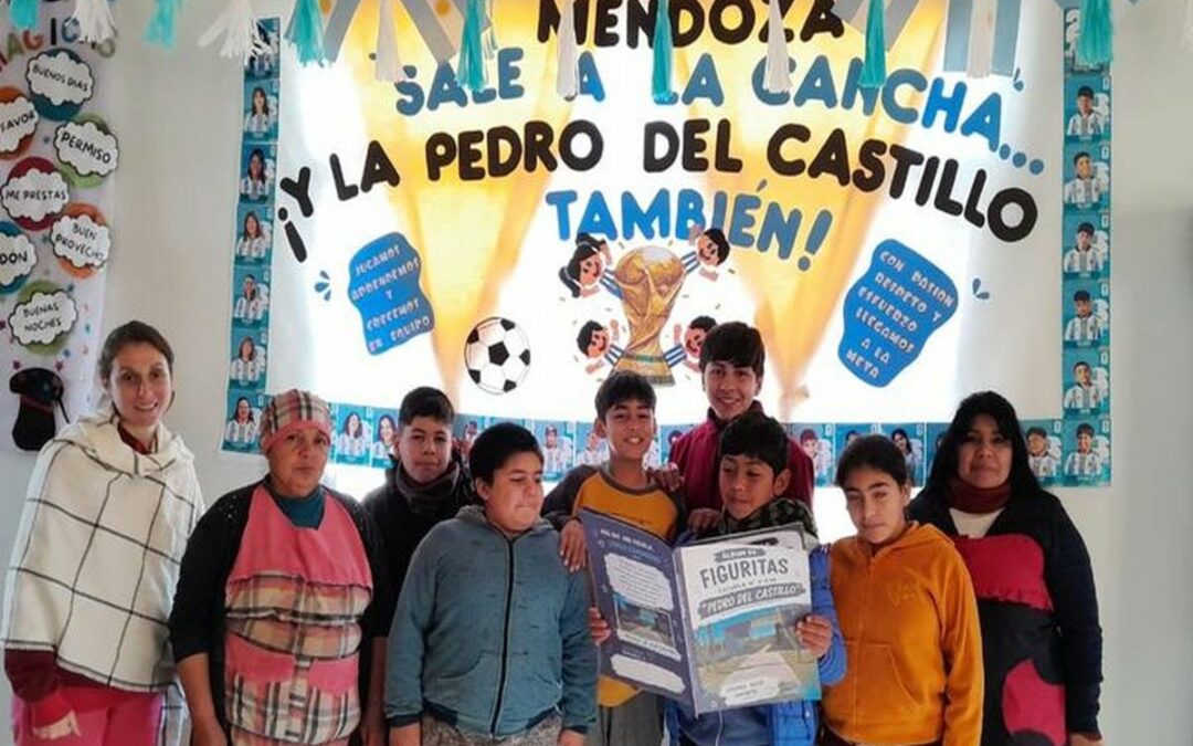 La escuela Pedro del Castillo vivencia el mundial con una propuesta recreativa e interdisciplinaria