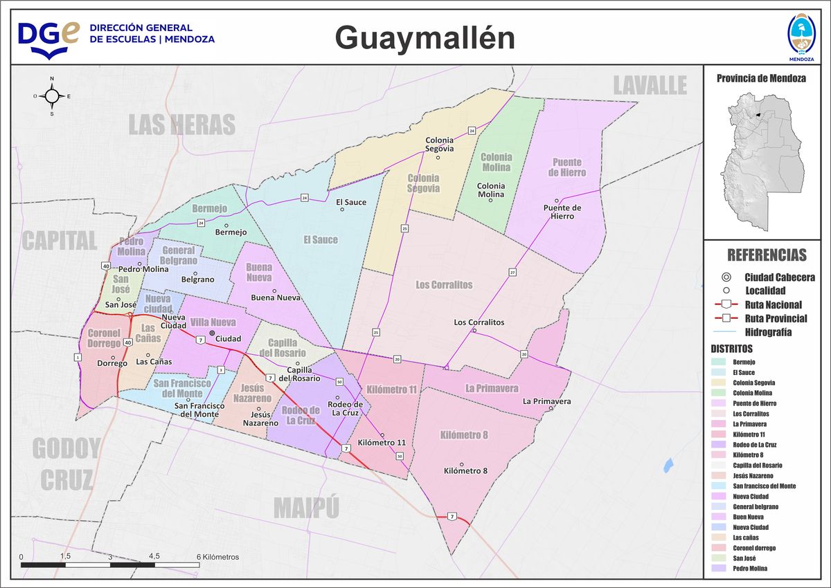 Mapa de GUAYMALLEN