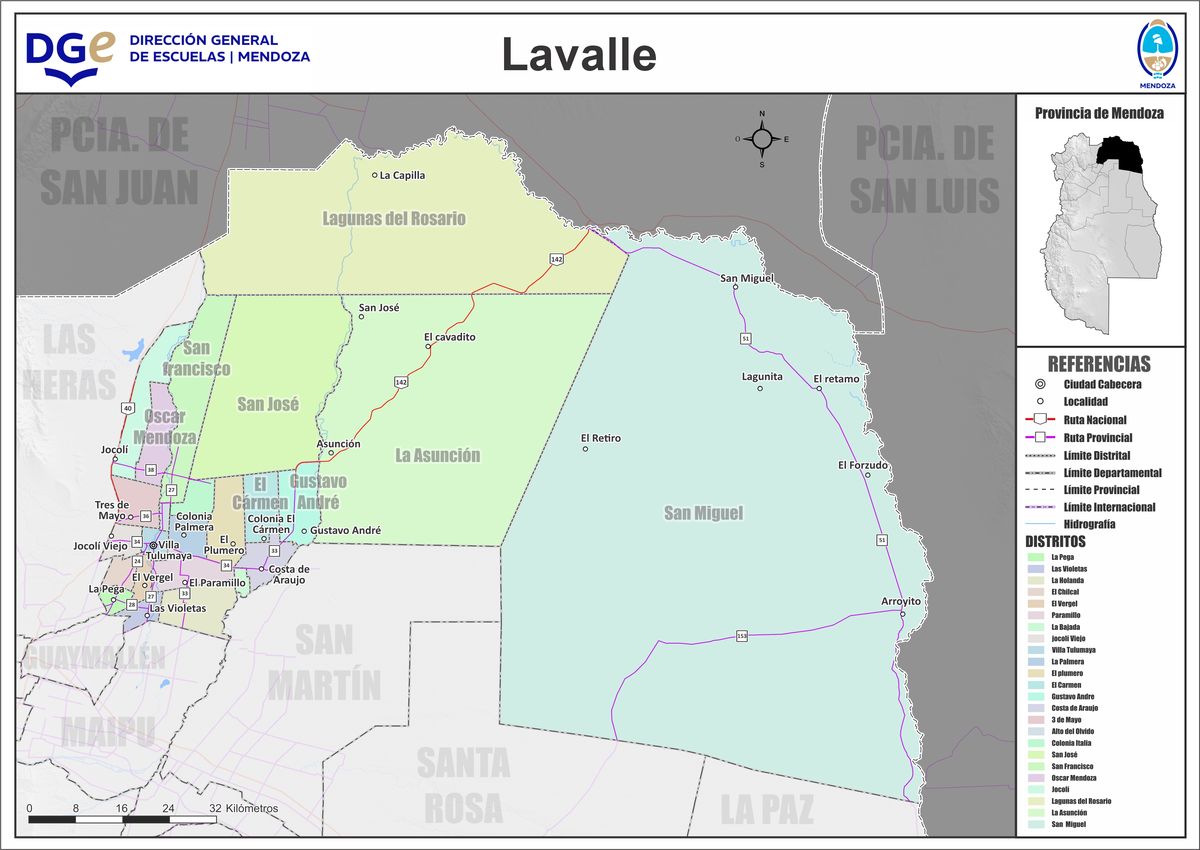 Mapa de LAVALLE